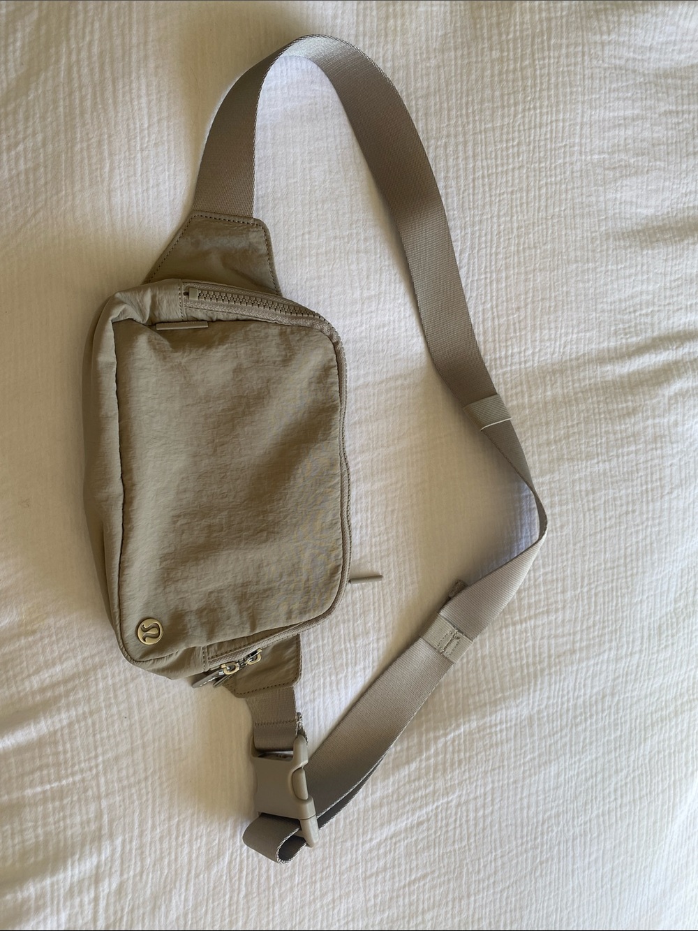 lululemon athletica Light Taupe Crossbody Sling Bag